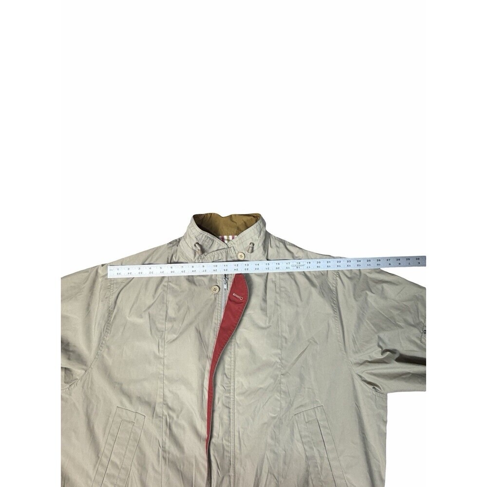 Mens Vintage London Fog Lined Bomber Jacket Size XL Y2K Zip Retro City Preppy - Picture 9 of 14